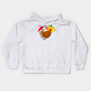 Pina Colada Puerto Rican Latino Food Tropical Drink Kids Hoodie